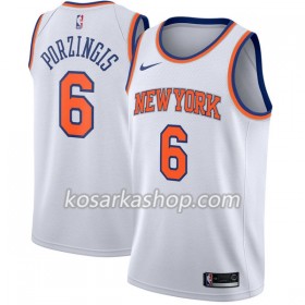 Dres New York Knicks Kristaps Porzingis 6 Nike 2017-18 Bijela Swingman